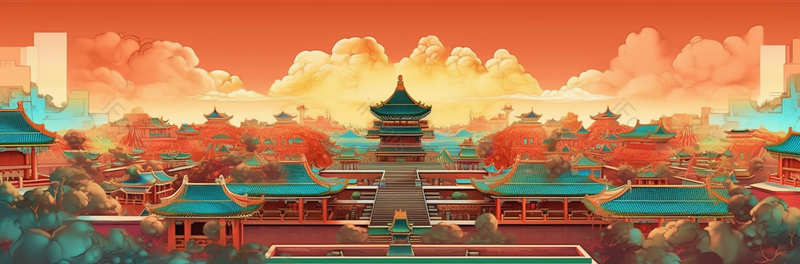 中国故宫红色大气背景,插画/手绘图,插画/手绘图库,插画/手绘图下载,插画/手绘